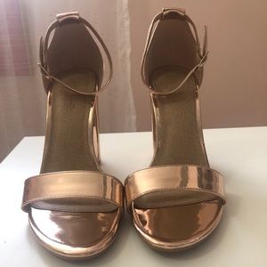 Rose Gold Mirrored Heels